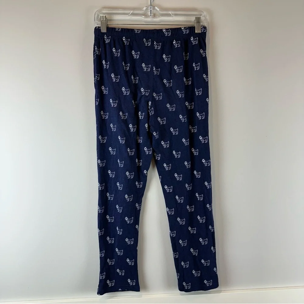 GOAT USA Kid’s Dark Blue White Cotton Blend Heavenly Soft Pajama Pants Youth XL